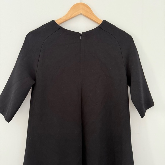 Max Mara black jersey a-line midi dress with beaded embellished hem - Small - Picture 4 of 8